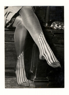 Original Photo Press Eclair Mondial 1954 Stockings and socks collection Museum Milan