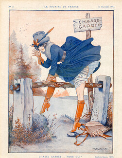 Maurice Pépin 1917 Sexy Huntress