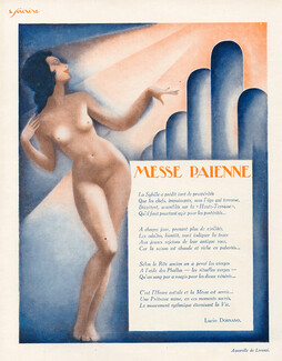 Messe païenne, 1930 - Lorenzi Nude, Text by Lucio Dornano