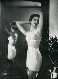 Bien Jolie 1950 Girdle, Brassière, Stockings Garters