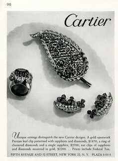 Cartier 1947 Persian leaf clip, ring