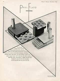 Paul Flato (High Jewelry) 1948 Compact-lipstick combinations