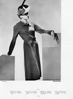 Balenciaga 1938 Sport dress, Ducharne (fabric), Photo Studio Dax