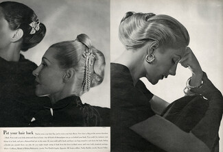 Van Cleef & Arpels & Nadja Buckley (Jewels) 1945 Photo Joffé