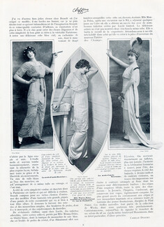 Lucile 1913 Evening Gown, Monna Delza (Central Photo), Photo H. Manuel