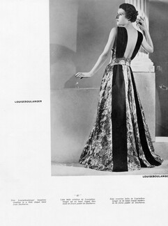 Louiseboulanger 1937 backless Evening Gown, Ducharne