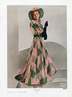Worth 1938 Garden Party dress, Photo Studio Franz