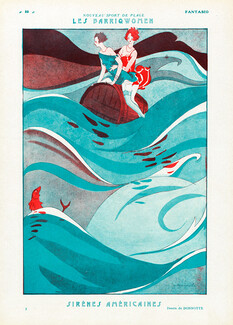 Les Barriqwomen — Sirènes Américaines, 1925 - Bonnotte American Mermaids