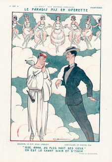 G. Bourdier 1923 Le Paradis, Maurice Chevalier & Dranem