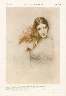 Gustave Brisgand 1924 Mlles Diana et Maryalis