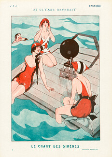 Fabien Fabiano 1923 Le Chant des Sirènes, Bathing Beauty