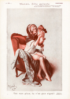 Henry Gerbault 1924 Manon Fille Galante, Child Faun, Stockings
