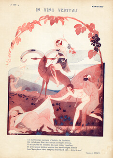 Hilly 1921 "In Vino Veritas" Bacchus, Wine