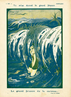 Gazan 1920 Le Grand Frisson, Bathing Beauty