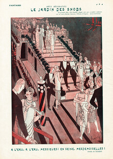 Harry 1925 Le Jardins des Snobs, Amours, Délices et Orgues : les péniches de Paul Poiret