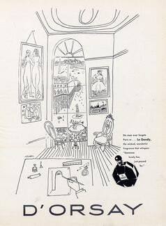 D'Orsay (Perfumes) 1946 Le Dandy, Steinberg