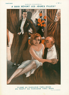 Fabius Lorenzi 1924 "A quoi rêvent les jeunes filles"