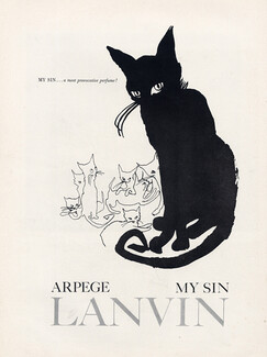 Lanvin (Perfumes) 1951 Arpège, My Sin, Cat