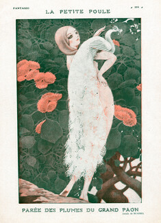 Miarko 1921 Dressed in Feathers for the Peacock, Nude