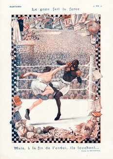 Mendousse 1923 Le Gnon Fait La Force, Boxers