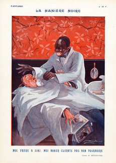 Mendousse 1923 La Manière Noire, Black Barber