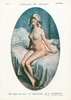 Henri Vincent-Anglade 1923 L'Heure du Berger, Nude