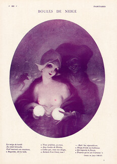 Jean Droit 1929 Boules de Neige, Topless
