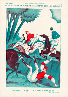 Bonnotte 1926 Jockey, Steeplechase, Horse