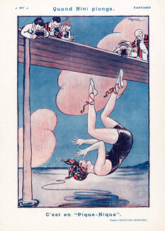 Edouard Bernard 1926 "Nini Plonge", Bathing Beauty