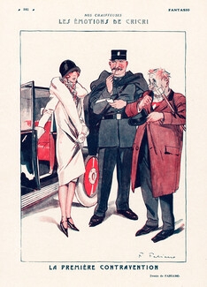 Fabien Fabiano 1926 La Première Contravention, Policeman