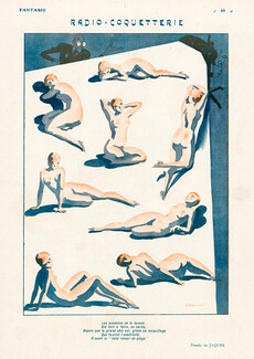Jaques 1927 Radio-Coquetterie, Nude Drawings