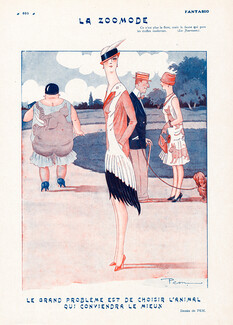 Pem 1926 "La Zoomode" Elephant Dress, Pelican Dress