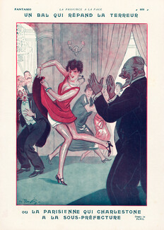 Pavis 1927 Une Parisienne Qui Charlestone... Scandalous Dancer