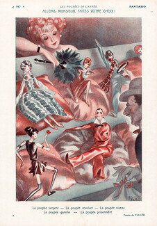 Armand Vallée 1927 Lounge Dolls, Poupées