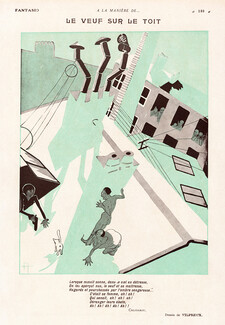 Vilpreux 1928 Le Veuf Sur Le Toit, Adultery, Adultery