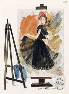Jean Patou 1945 Evening Dress, René Gruau