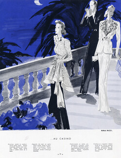 Léon Bénigni 1938 Nina Ricci (Couture), Perrot (fabric)