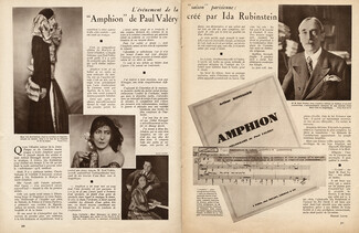 "Amphion" de Paul Valéry, 1930 - Ida Rubinstein Arthur Honegger, Text by Manuel Jacob