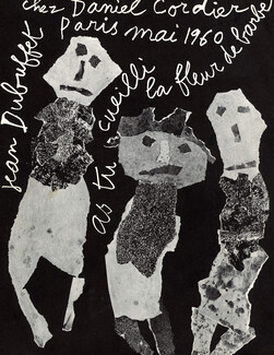 Jean Dubuffet 1960 Chez Daniel Cordier, As tu cueilli la fleur de barbe