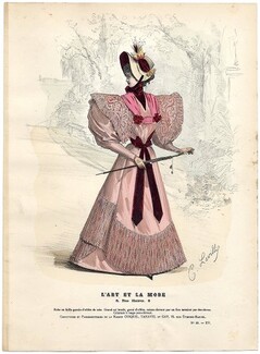 L'Art et la Mode 1894 N°39 Levilly, colored fashion lithograph