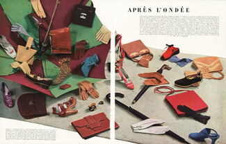 Hermès, Goyard (Handbag), Schiaparelli (Gloves), Perugia 1941 Alexandrine, Perrin, Handbags, Gloves, Shoes
