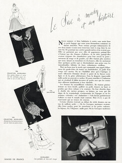 Le Sac à main et son histoire, 1941 - Handbags, Collection Duvelleroy, Collection Hermès, Morabito, Text by Françoise Rais, 3 pages