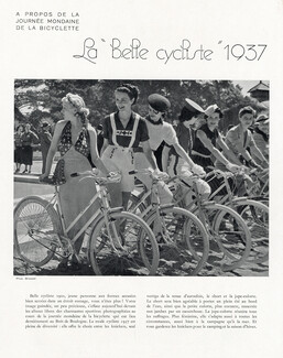 La "Belle Cycliste" 1937, 1937 - Bicycles Day, Photo Brassaï & Steiner