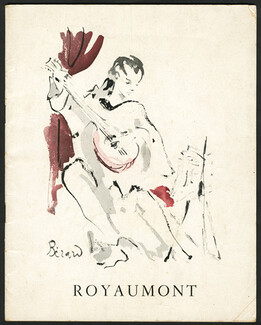 Christian Bérard 1948 "Royaumont" Jean Cocteau, Autograph, Catalogue, 28 pages