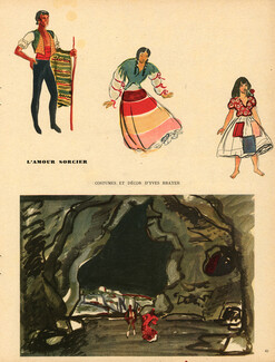 Yves Brayer 1947 'L'Amour sorcier", Theatre Costume, Scenery