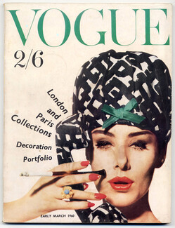 UK Vogue British Magazine 1960 Early March Londion and Paris Collections, 212 pages