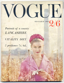 UK Vogue British Magazine 1960 Mid-March, Lancashire, portrait of a county