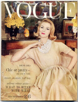 UK Vogue British Magazine 1960 Mid September, Salvador Dali jewellery exhibition