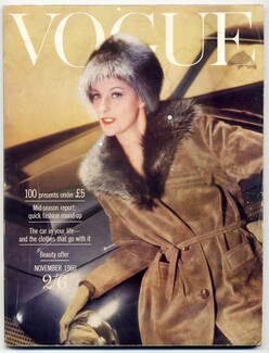 UK Vogue British Magazine 1960 November, The Paris influence, Irving Penn, 202 pages