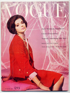 UK Vogue British Magazine 1961 August, Brian Duffy, Claude Virgin, Henry Clarke, 112 pages
